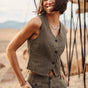 

Gilet de costume Femme Gladys Corsaire olivine | Freeman T. Porter