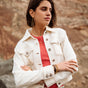 

Veste en jean Femme Olena Downy antique white | Freeman T. Porter