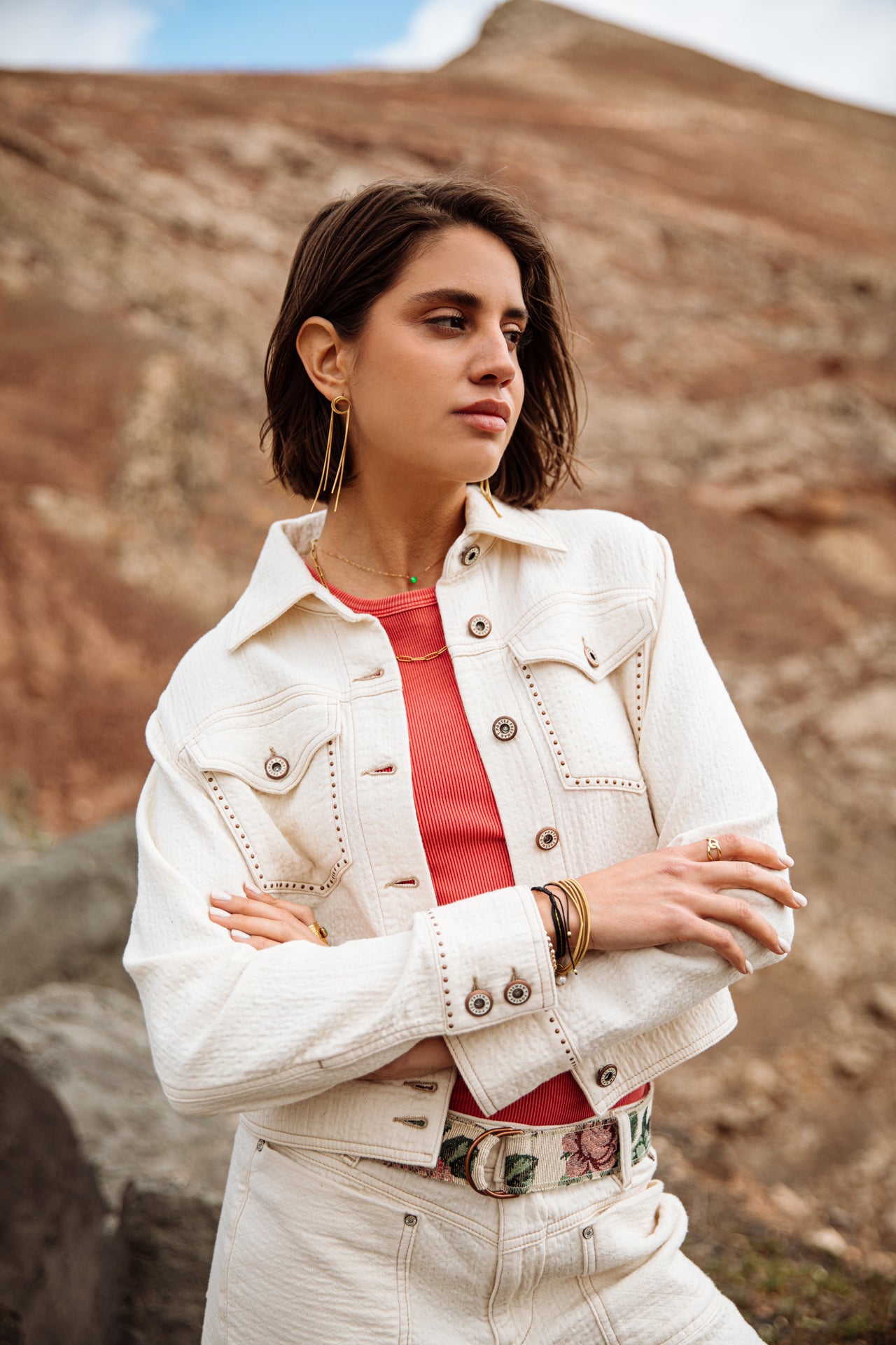   
            

Veste en jean Femme Olena Downy antique white | Freeman T. Porter
          