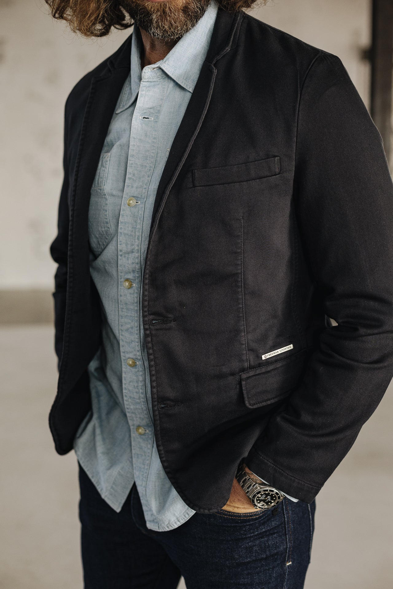 

Slim-fit blazer Men Barry Epic total eclipse | Freeman T. Porter