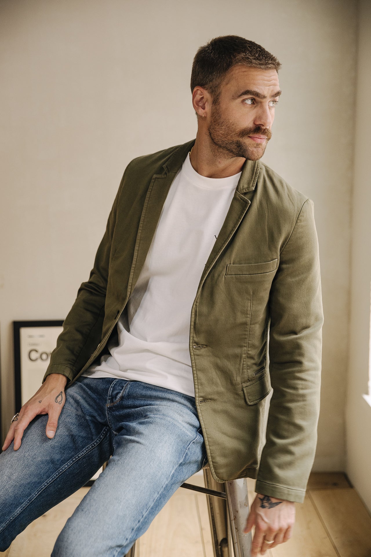

Americana slim fit Hombres Barry Epic olive night | Freeman T. Porter