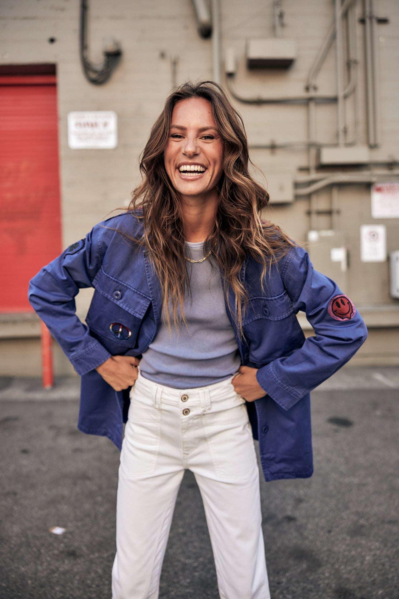 

Patch-Hemdjacke Damen Venty Patches 2 dazzling blue | Freeman T. Porter
