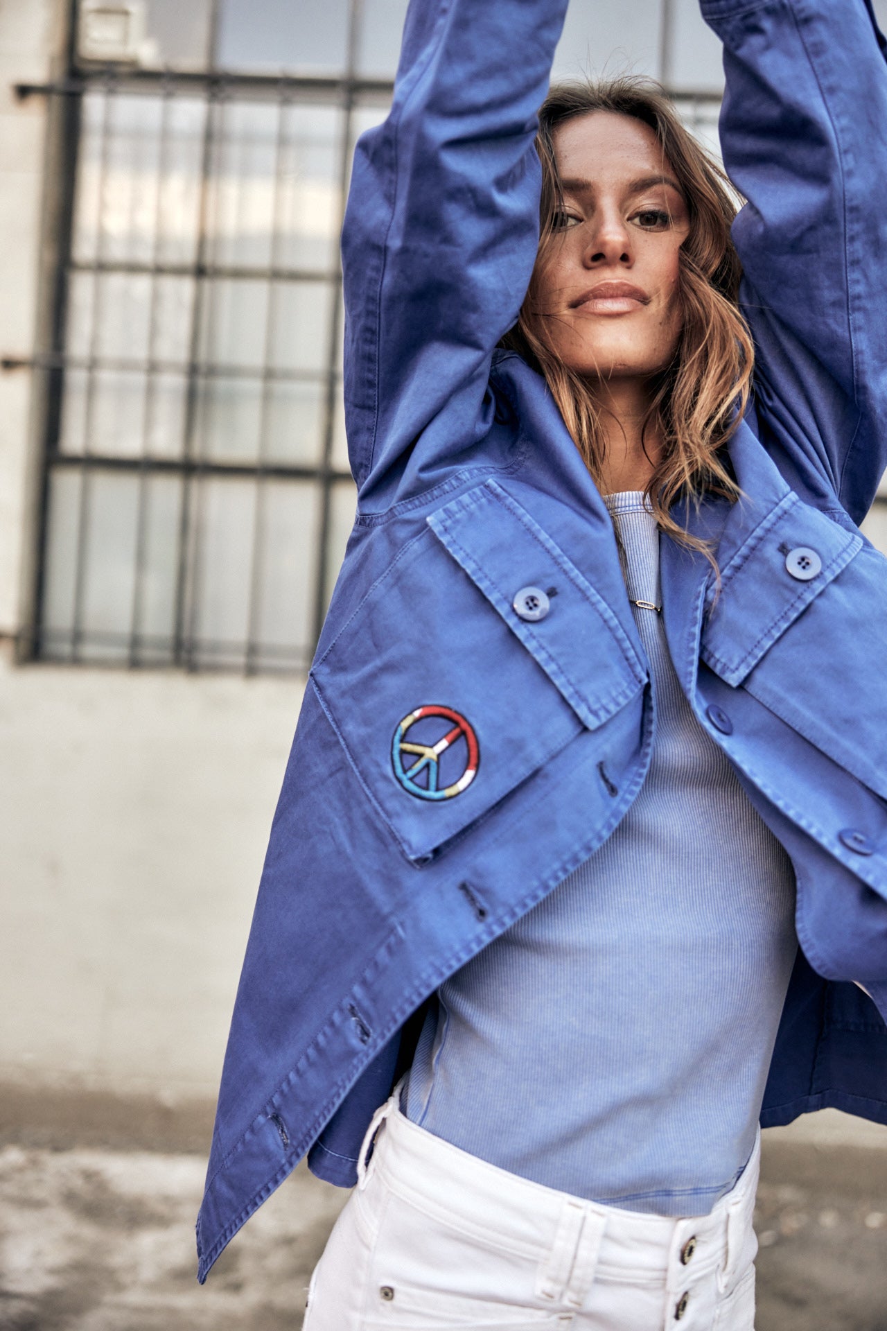 

Patch-Hemdjacke Damen Venty Patches 2 dazzling blue | Freeman T. Porter