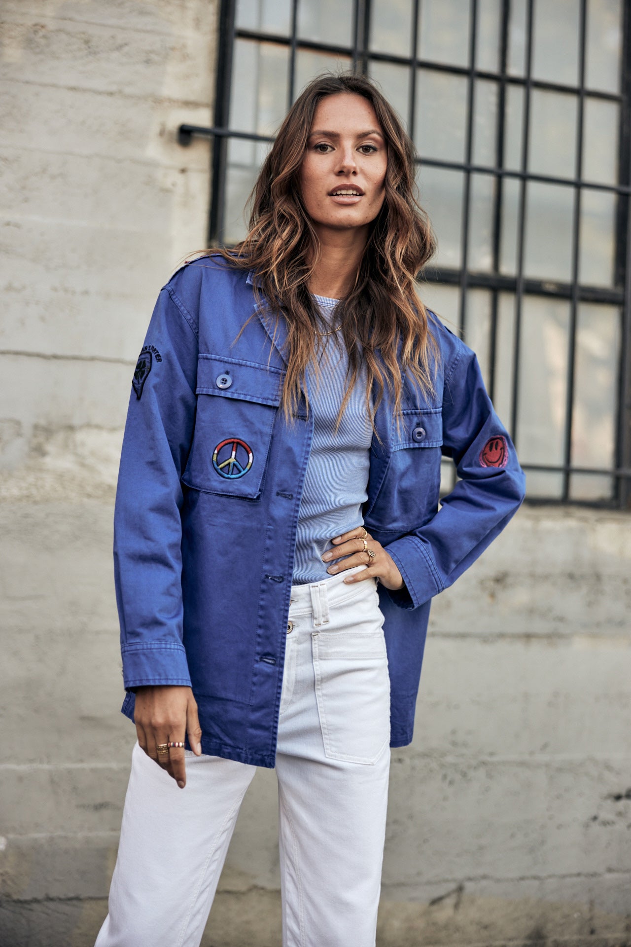 

Patch-Hemdjacke Damen Venty Patches 2 dazzling blue | Freeman T. Porter