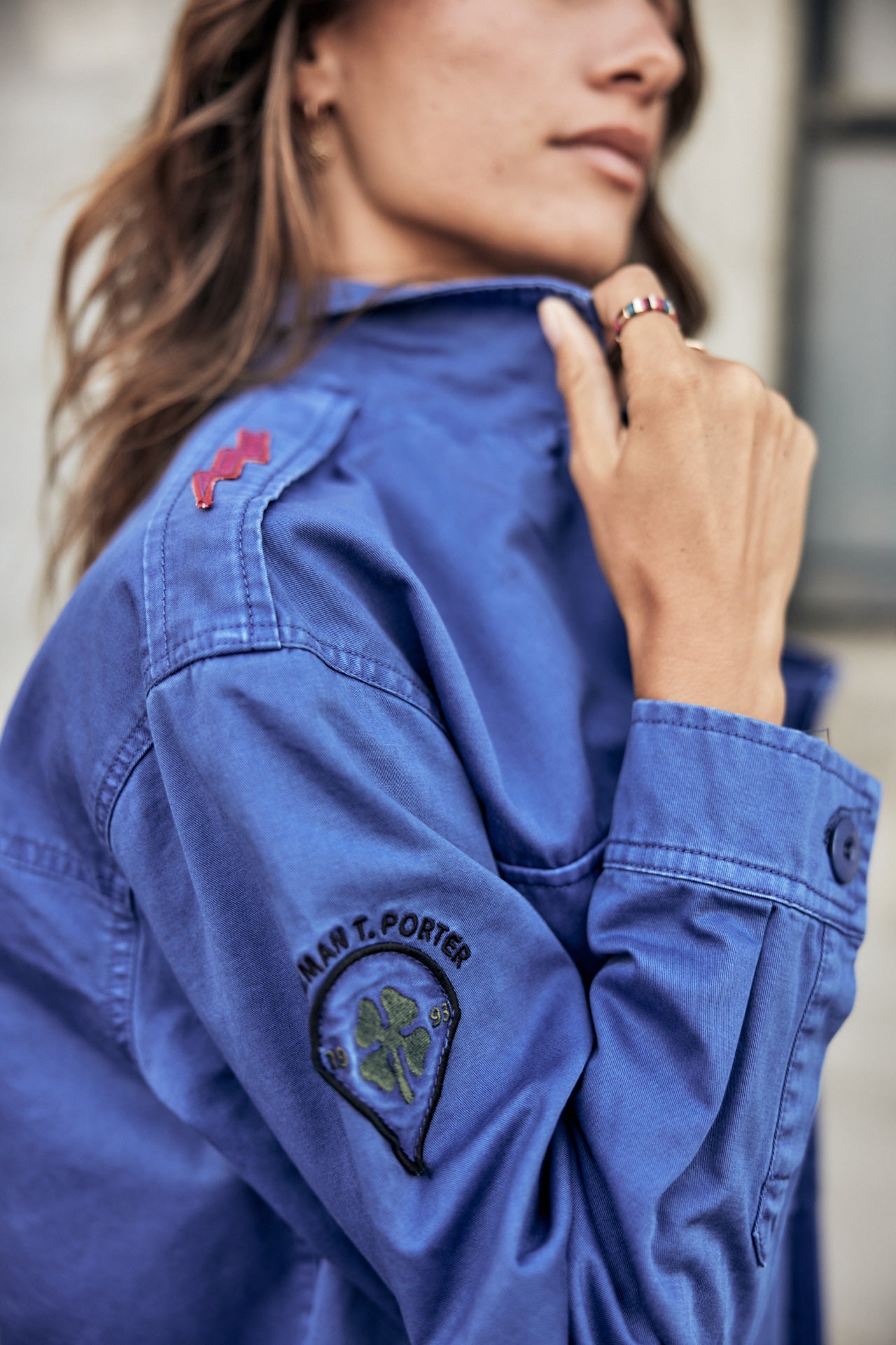 

Patch-Hemdjacke Damen Venty Patches 2 dazzling blue | Freeman T. Porter