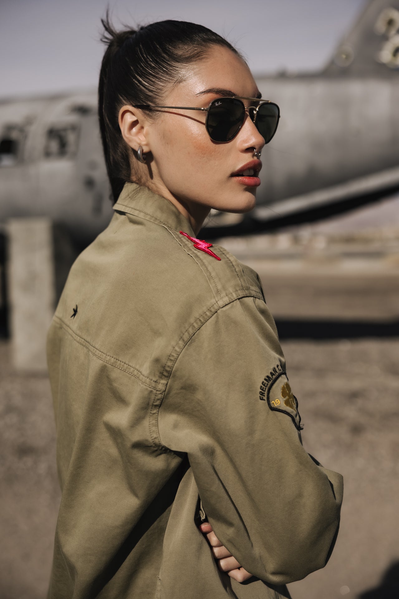 

Surchemise à patches Femme Venty Patches 2 light khaki | Freeman T. Porter