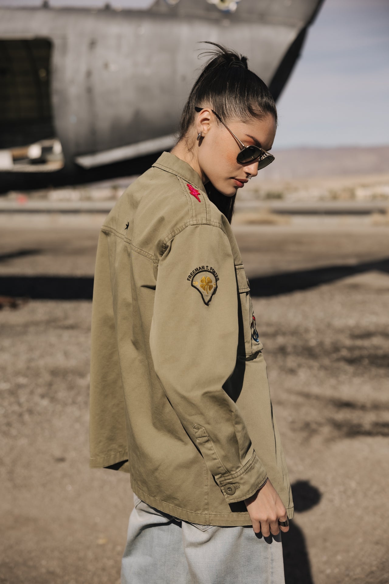 

Surchemise à patches Femme Venty Patches 2 light khaki | Freeman T. Porter