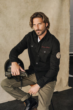 

Patch-Jacke Herren Raven Scrapper black | Freeman T. Porter