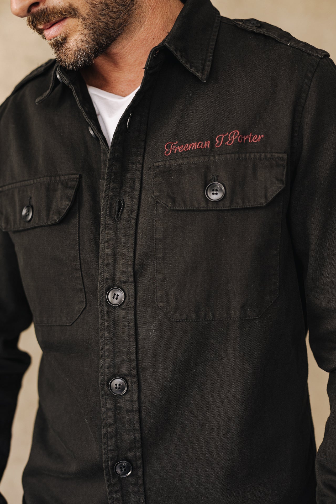 

Patch-Jacke Herren Raven Scrapper black | Freeman T. Porter