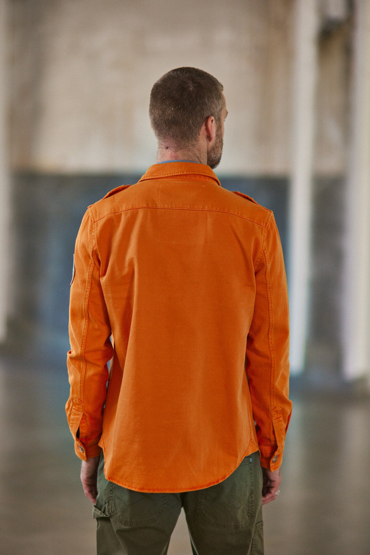 

Veste surchemise Homme Raven Scrapper tangerine tango | Freeman T. Porter