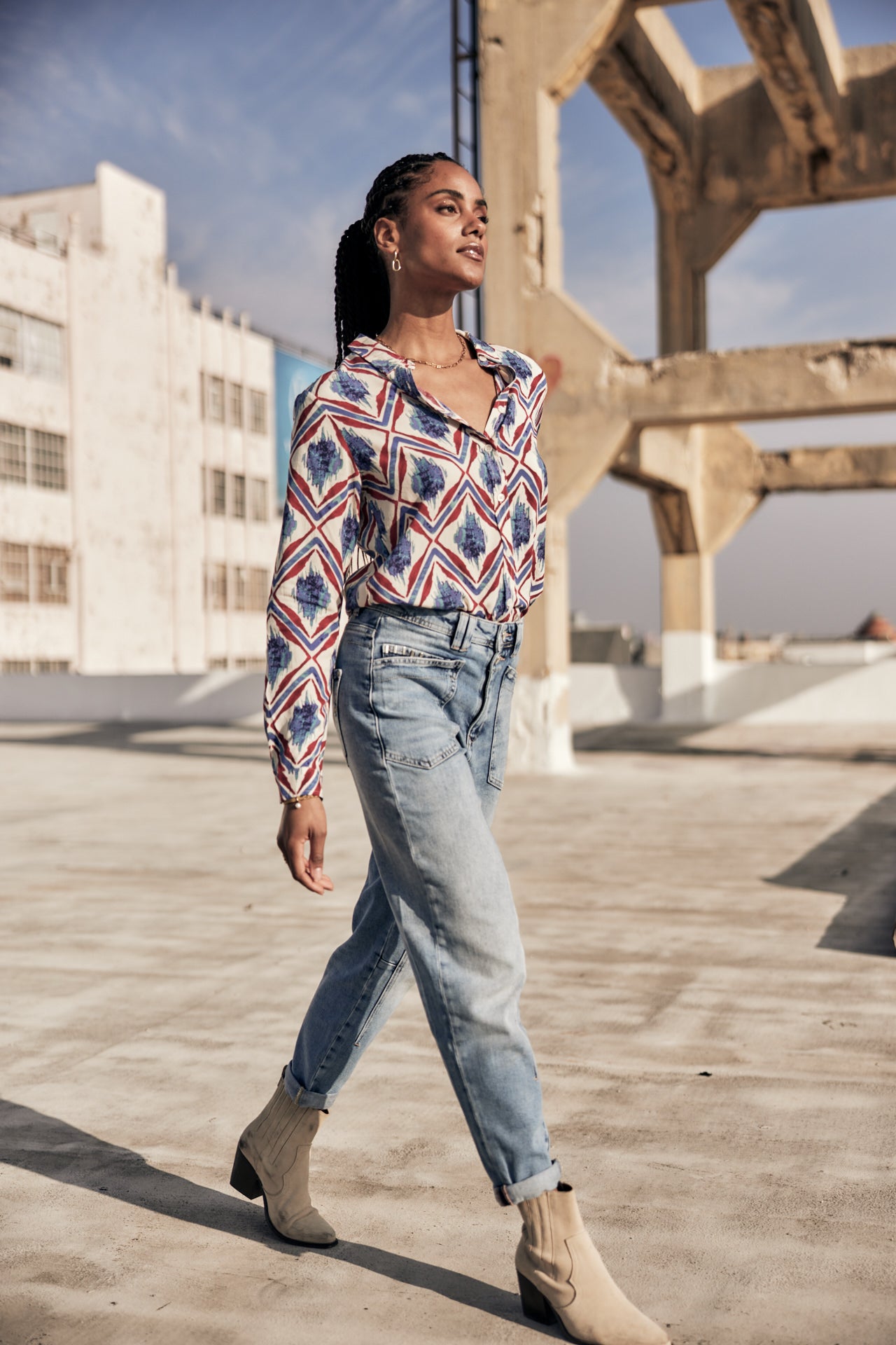 

Chemise droite Woman Katy Diamond off white | Freeman T. Porter