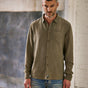 

Chemise manches longues Men Jeremiah Linen Dip Dye deep lichen green | Freeman T. Porter
