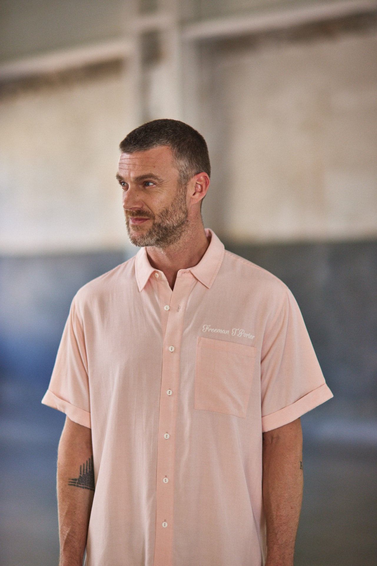 

Chemise brodée Homme Marco Miami light pink | Freeman T. Porter