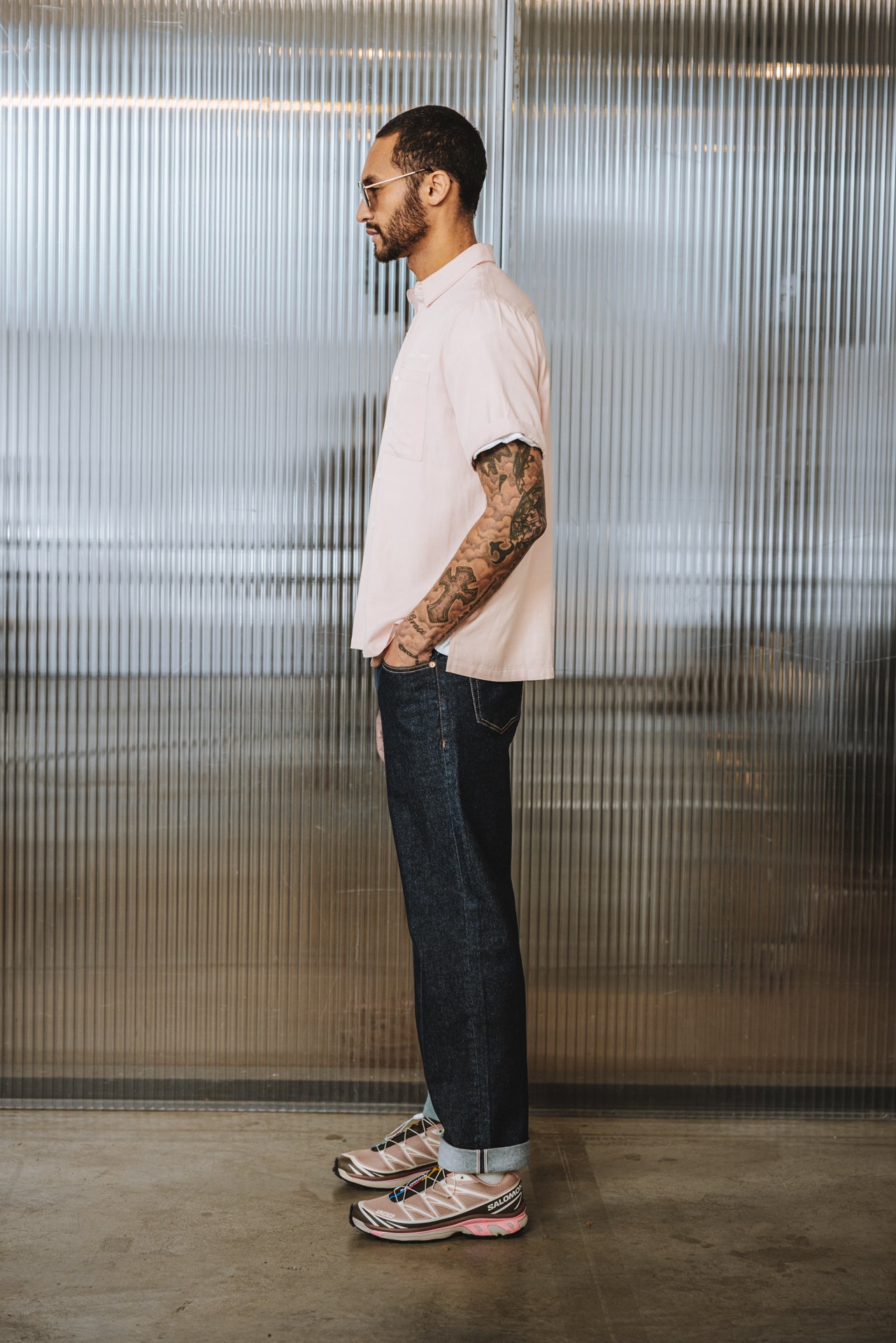 

Chemise brodée Homme Marco Miami light pink | Freeman T. Porter