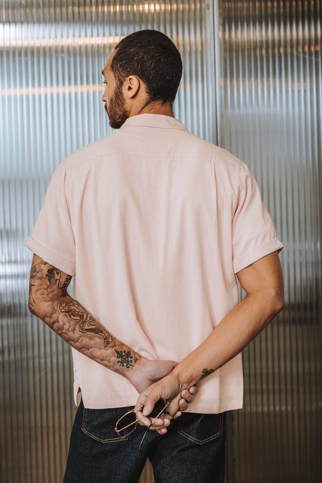 

Chemise brodée Homme Marco Miami light pink | Freeman T. Porter