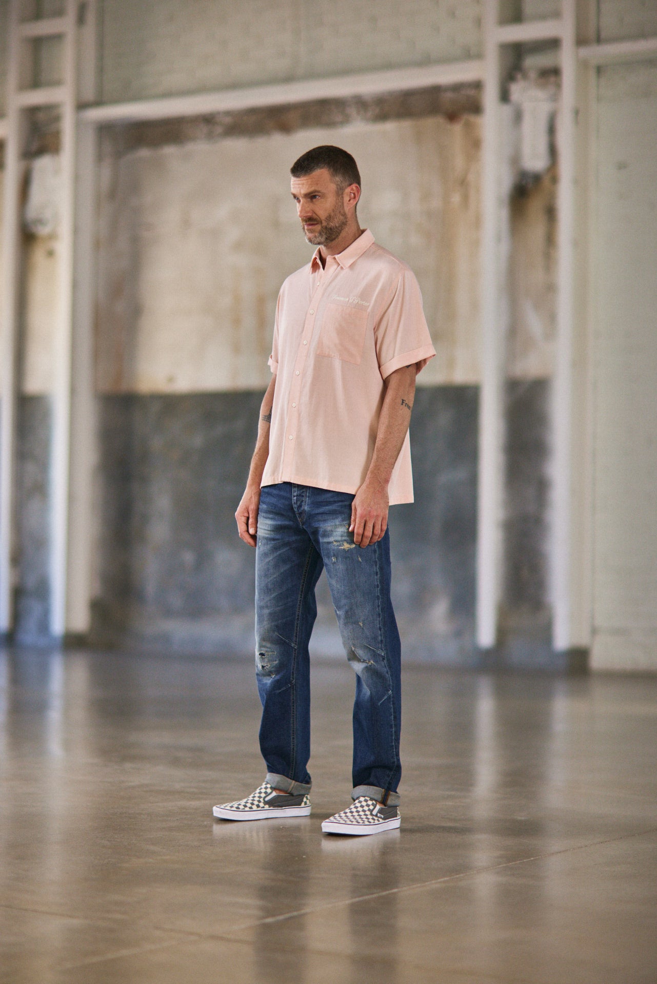 

Chemise brodée Homme Marco Miami light pink | Freeman T. Porter