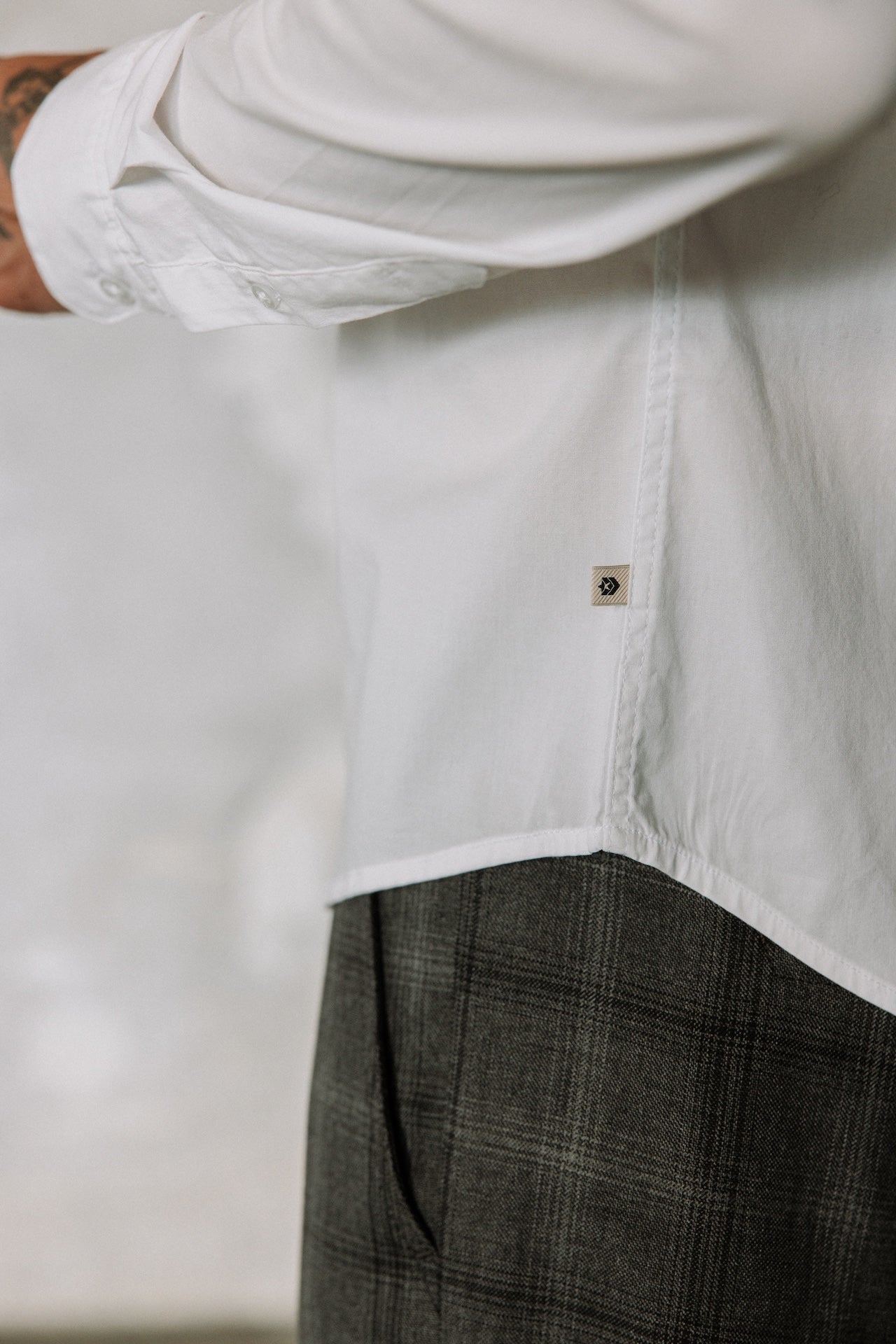 

Eng anliegendes Hemd Mann Yoris Poplin bright white | Freeman T. Porter