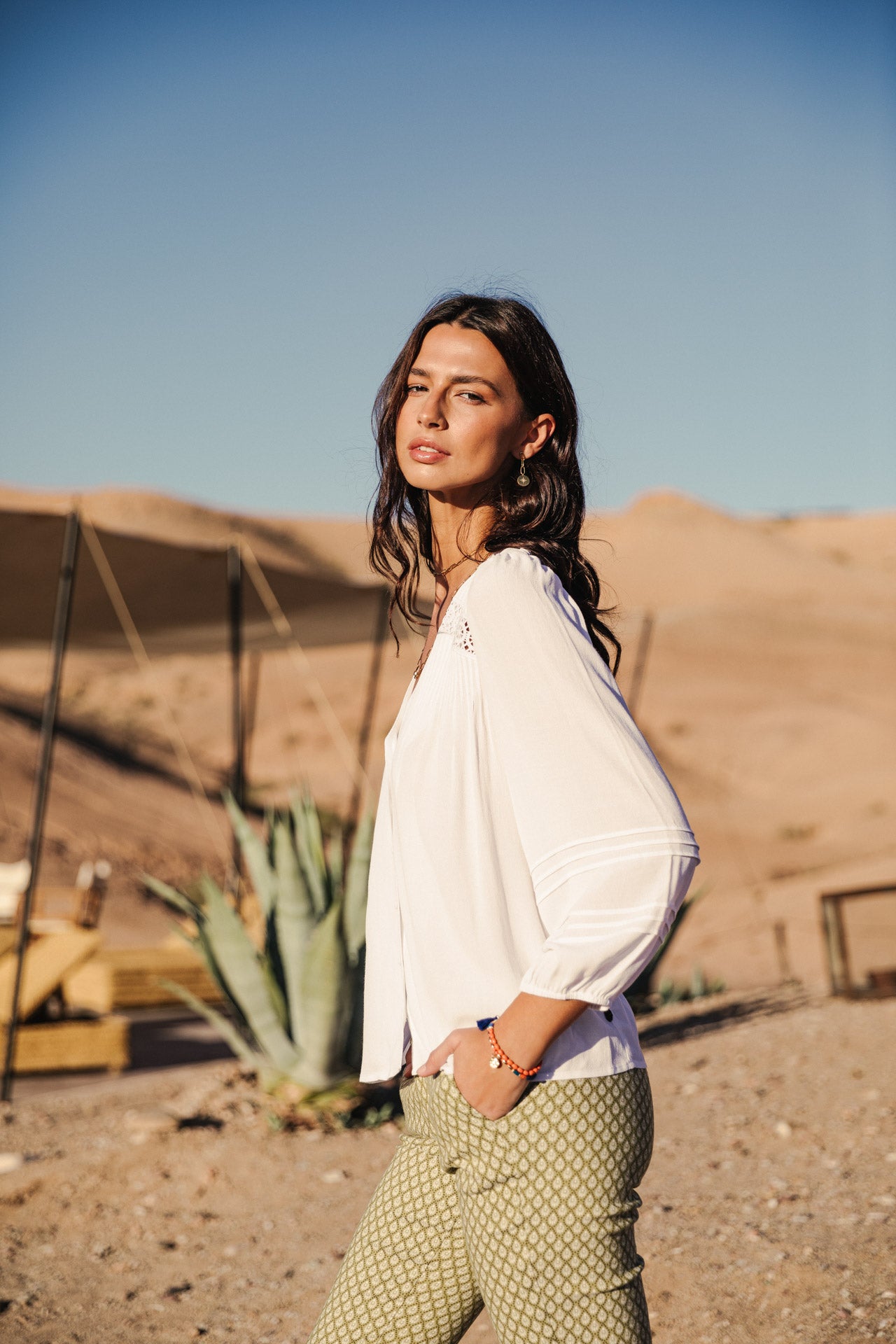 

Top manches longues Mujer Tya Plain Color white | Freeman T. Porter