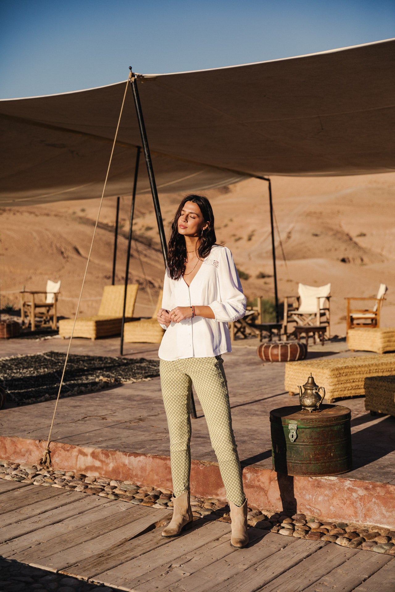 

Top manches longues Mujer Tya Plain Color white | Freeman T. Porter