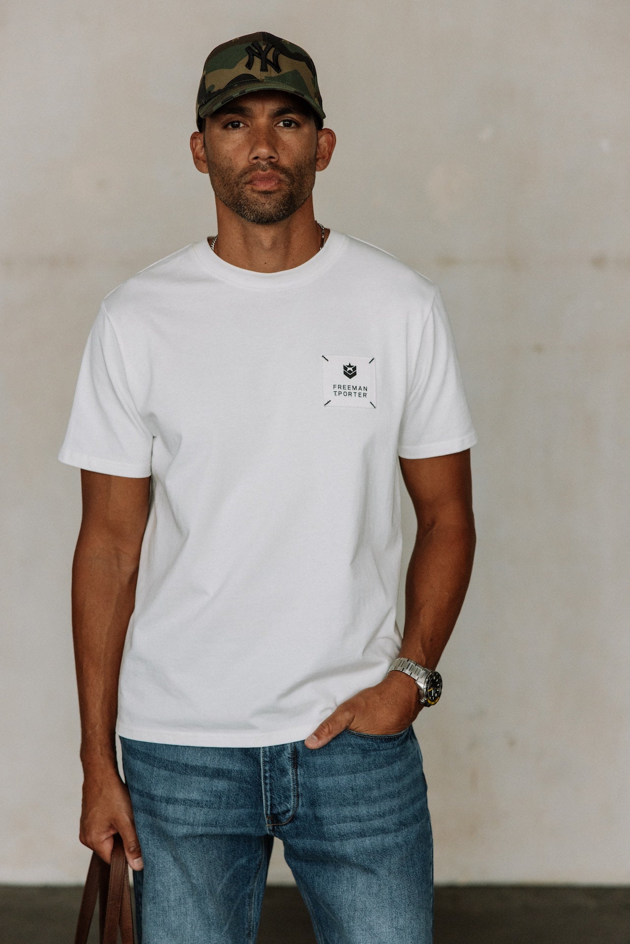 

T-shirt Men Chuck Patch white | Freeman T. Porter
