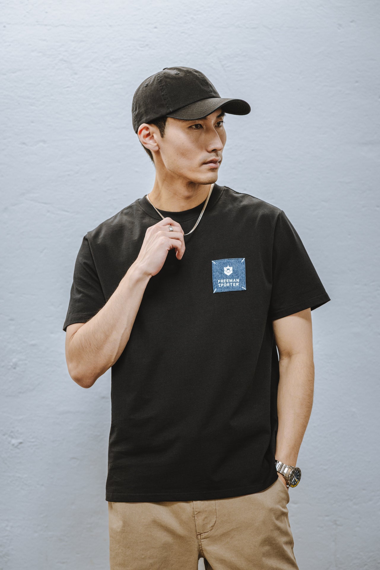 

T-shirt Homme Chuck Patch black | Freeman T. Porter