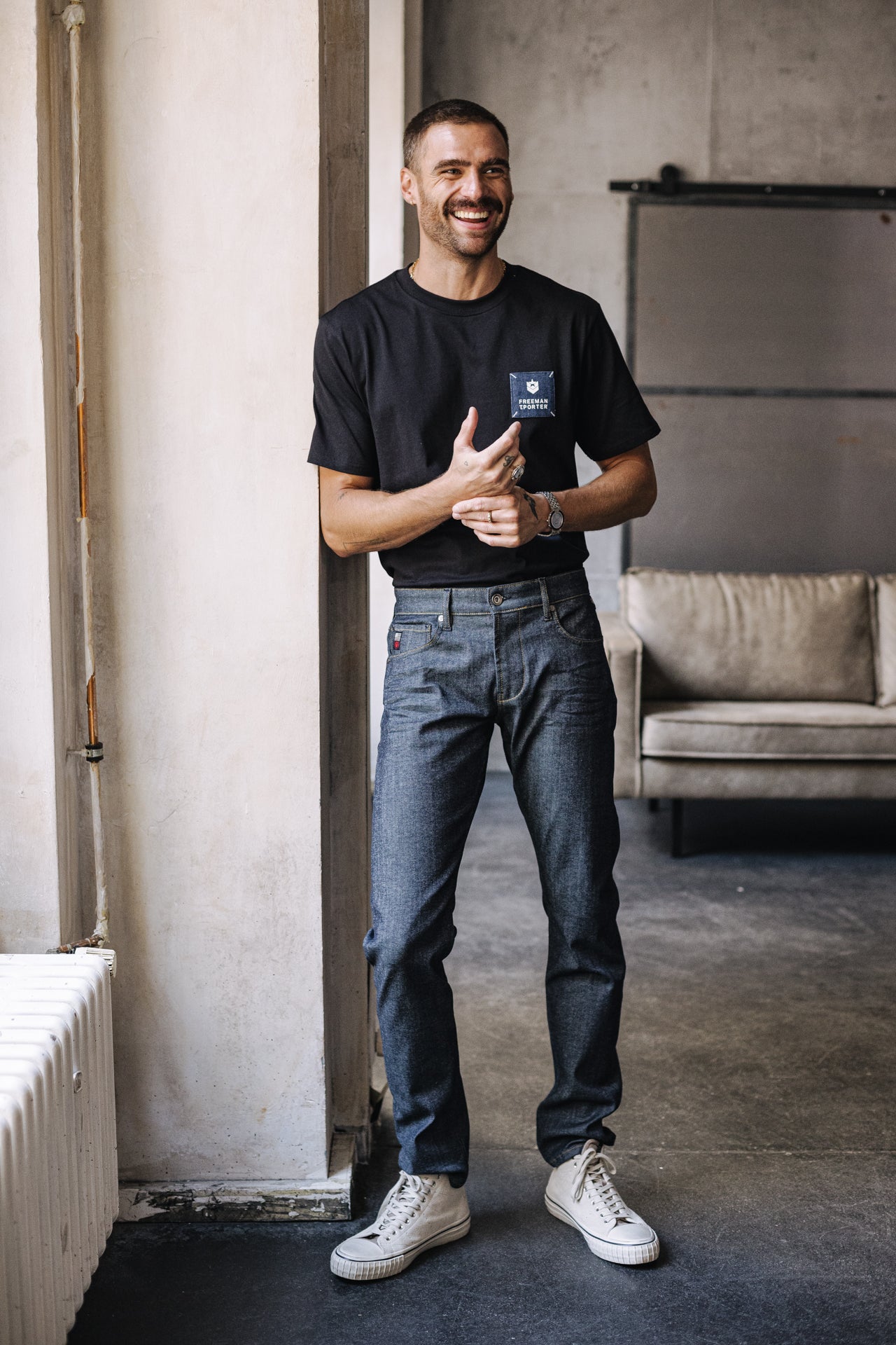 

T-shirt Homme Chuck Patch black | Freeman T. Porter