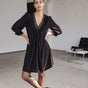 

Robe courte ample Frau Juna Voile black | Freeman T. Porter