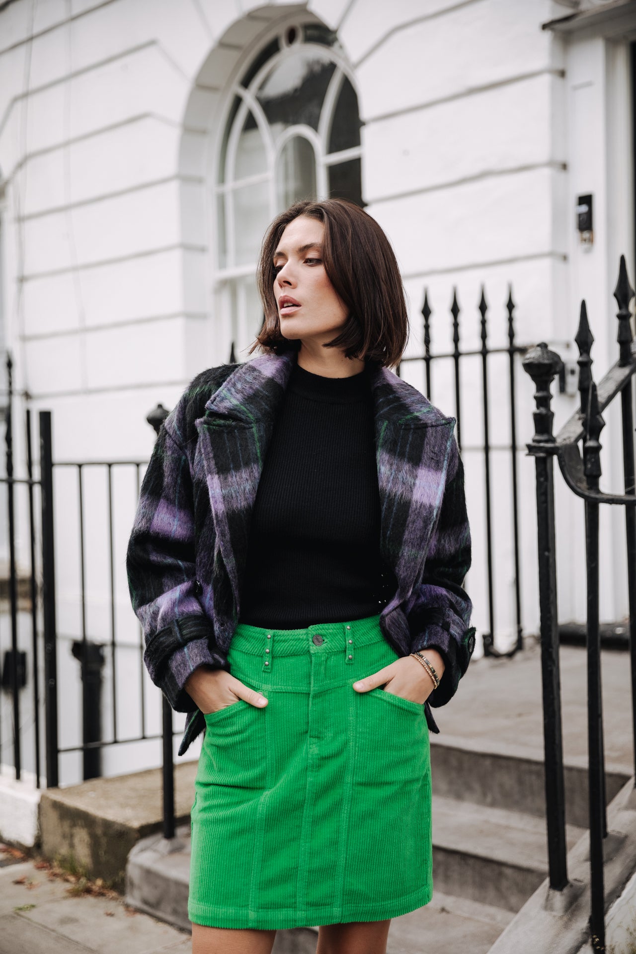 

Jupe velours côtelé Femme Zelya Veluto fern green | Freeman T. Porter