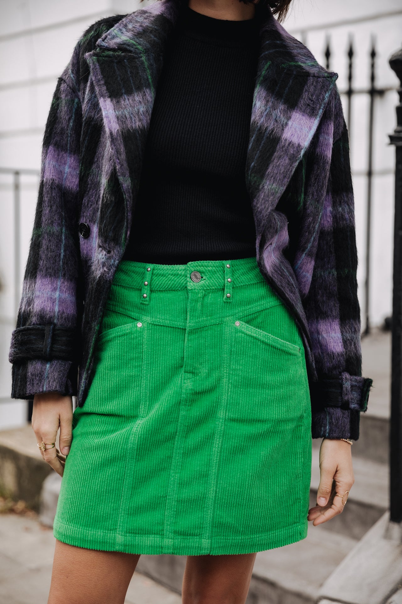 

Jupe velours côtelé Femme Zelya Veluto fern green | Freeman T. Porter
