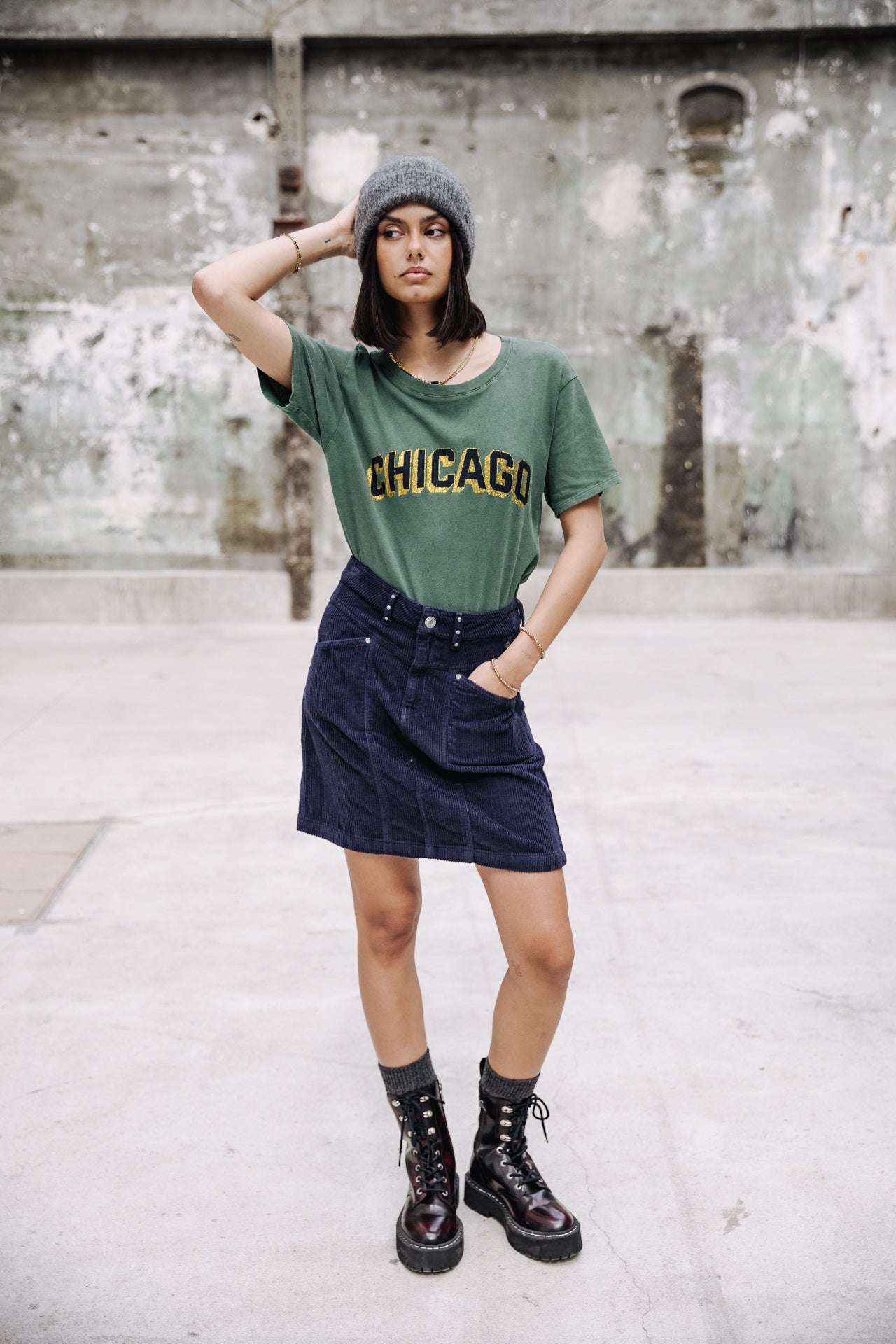 

Corduroy skirt Women Zelya Veluto maritime blue | Freeman T. Porter