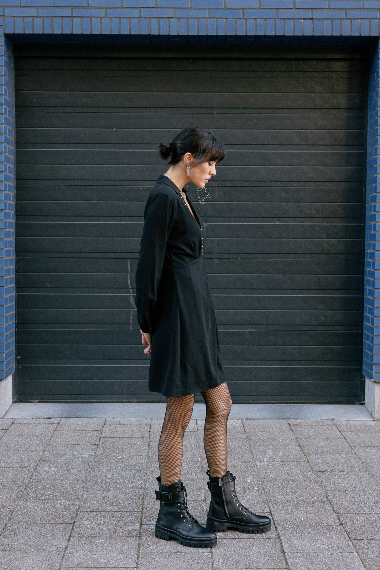 

Robe col en V Femme Rayssa Plain black | Freeman T. Porter