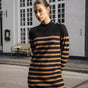 

Robe pull Frau Reliane Stripes tobacco brown | Freeman T. Porter