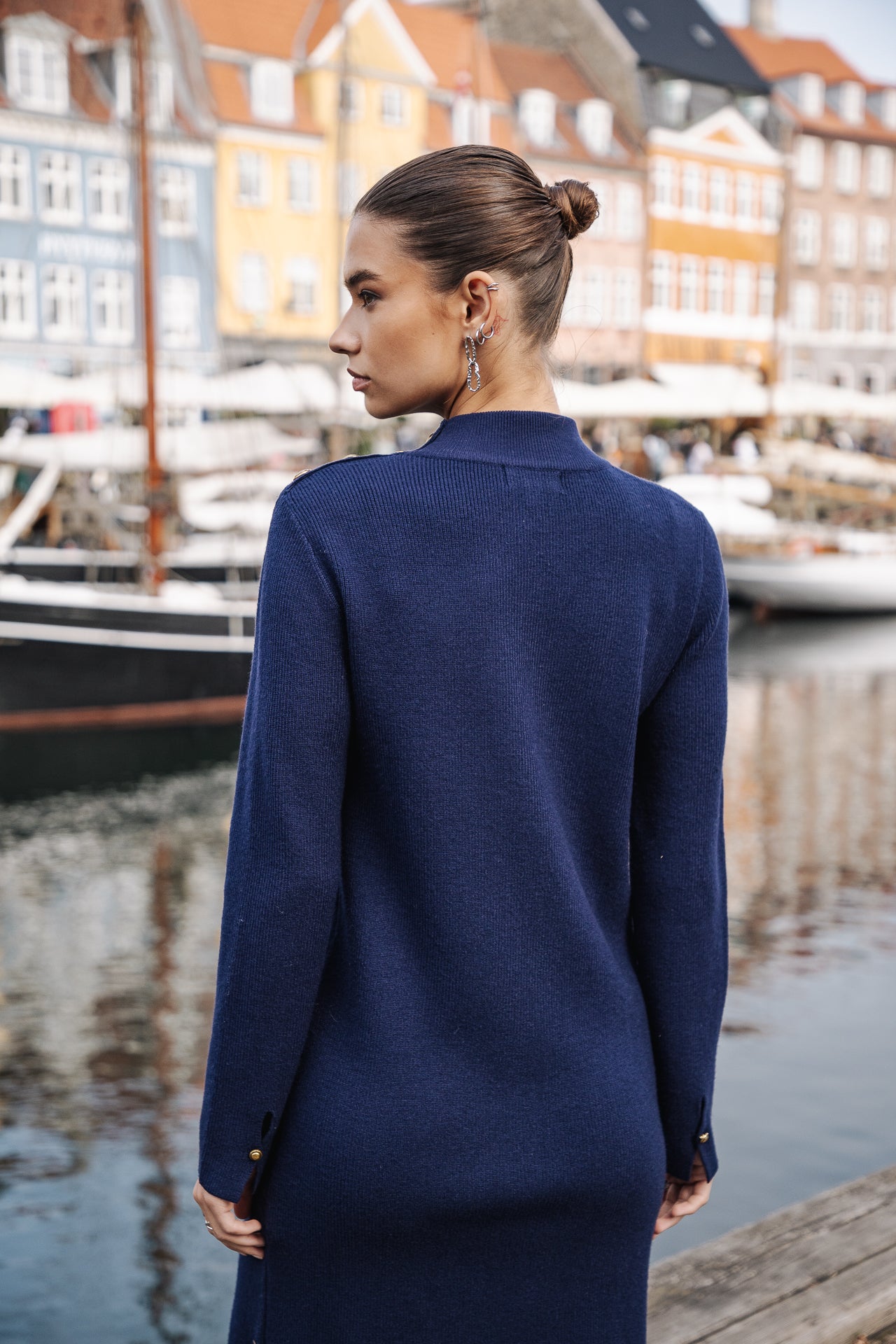 

Robe pull Femme Reliane Plain mazarine blue | Freeman T. Porter