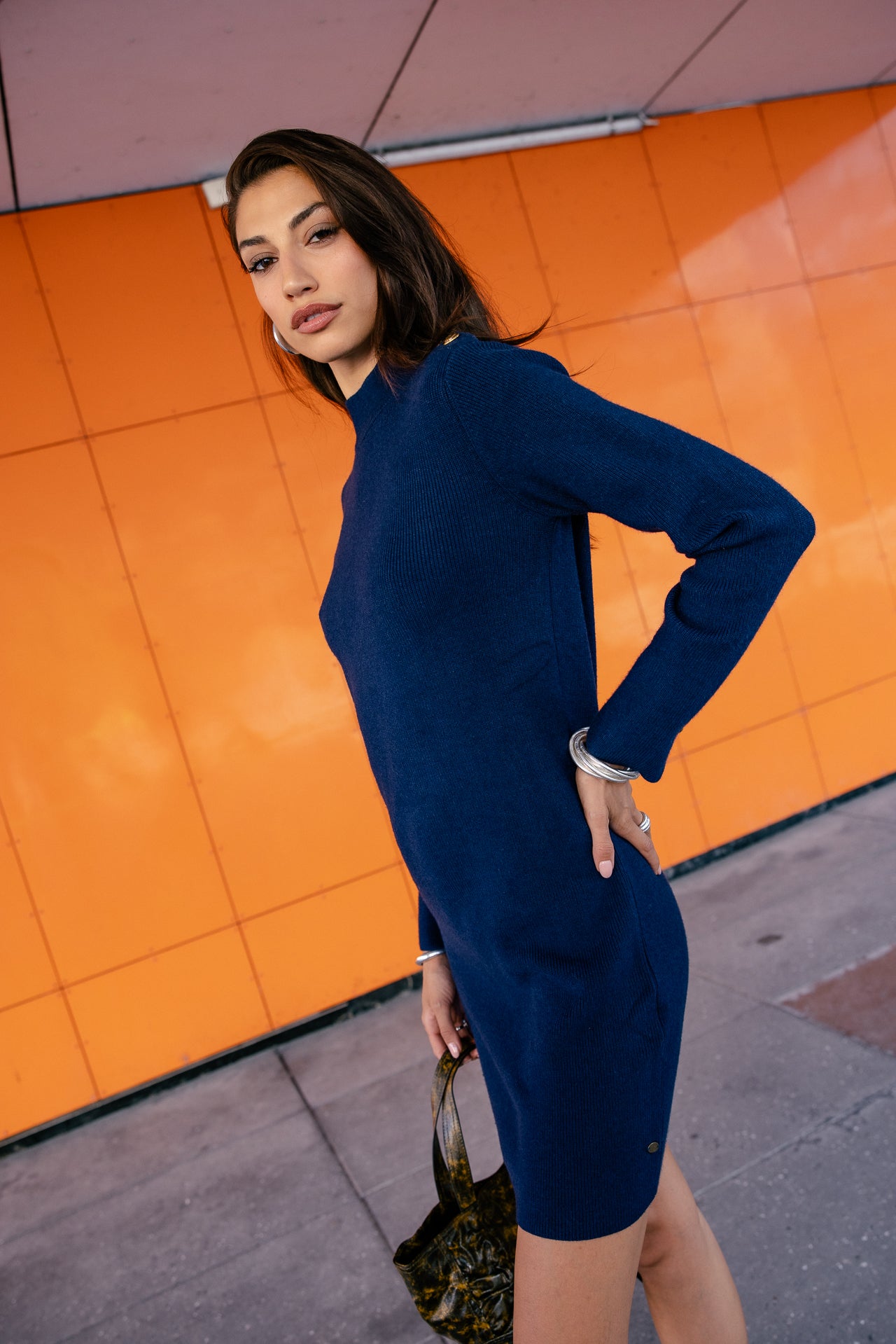 

Strickkleid Damen Reliane Plain mazarine blue | Freeman T. Porter