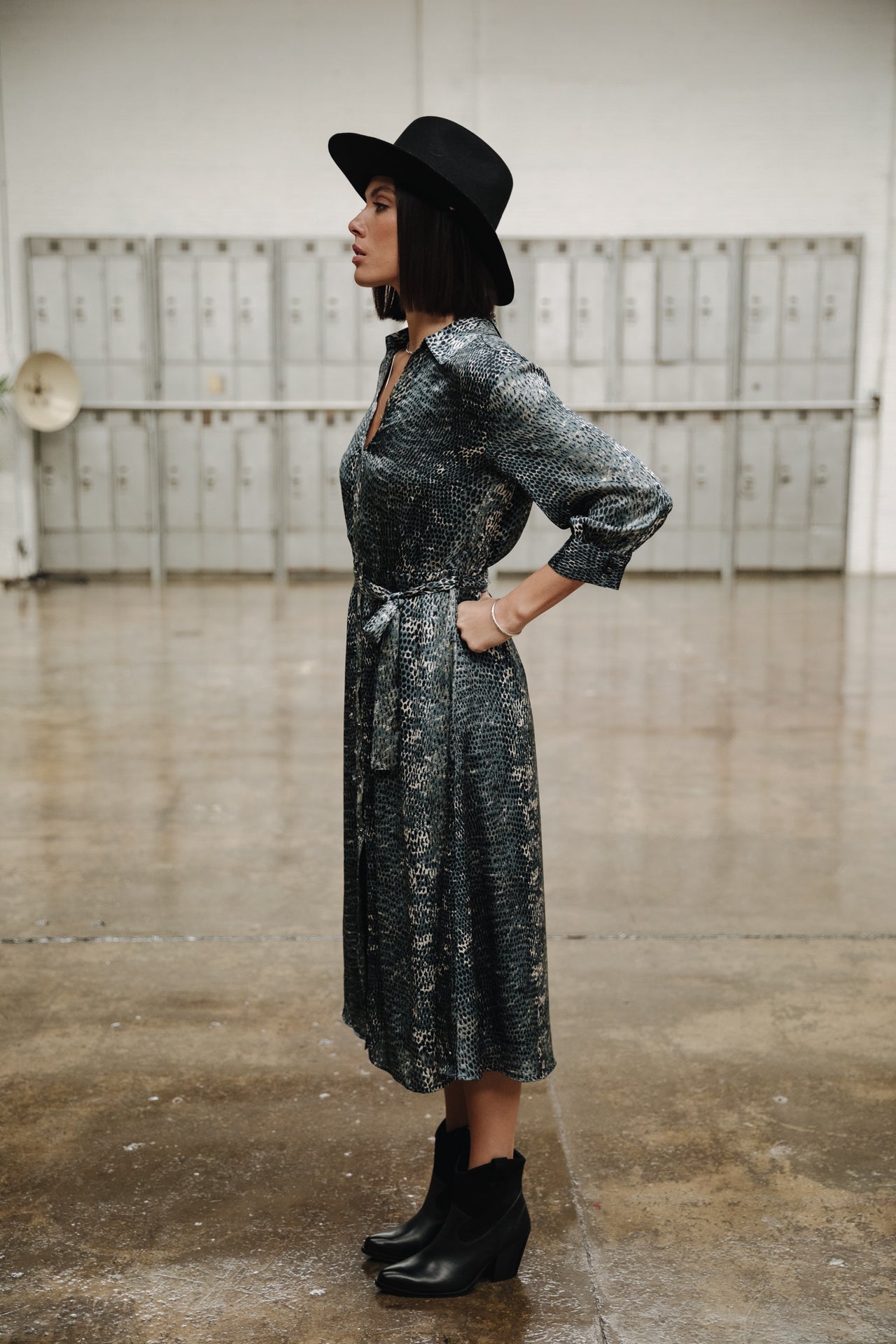 

Robe longue Frau Ruffine Appaloosa storm blue | Freeman T. Porter