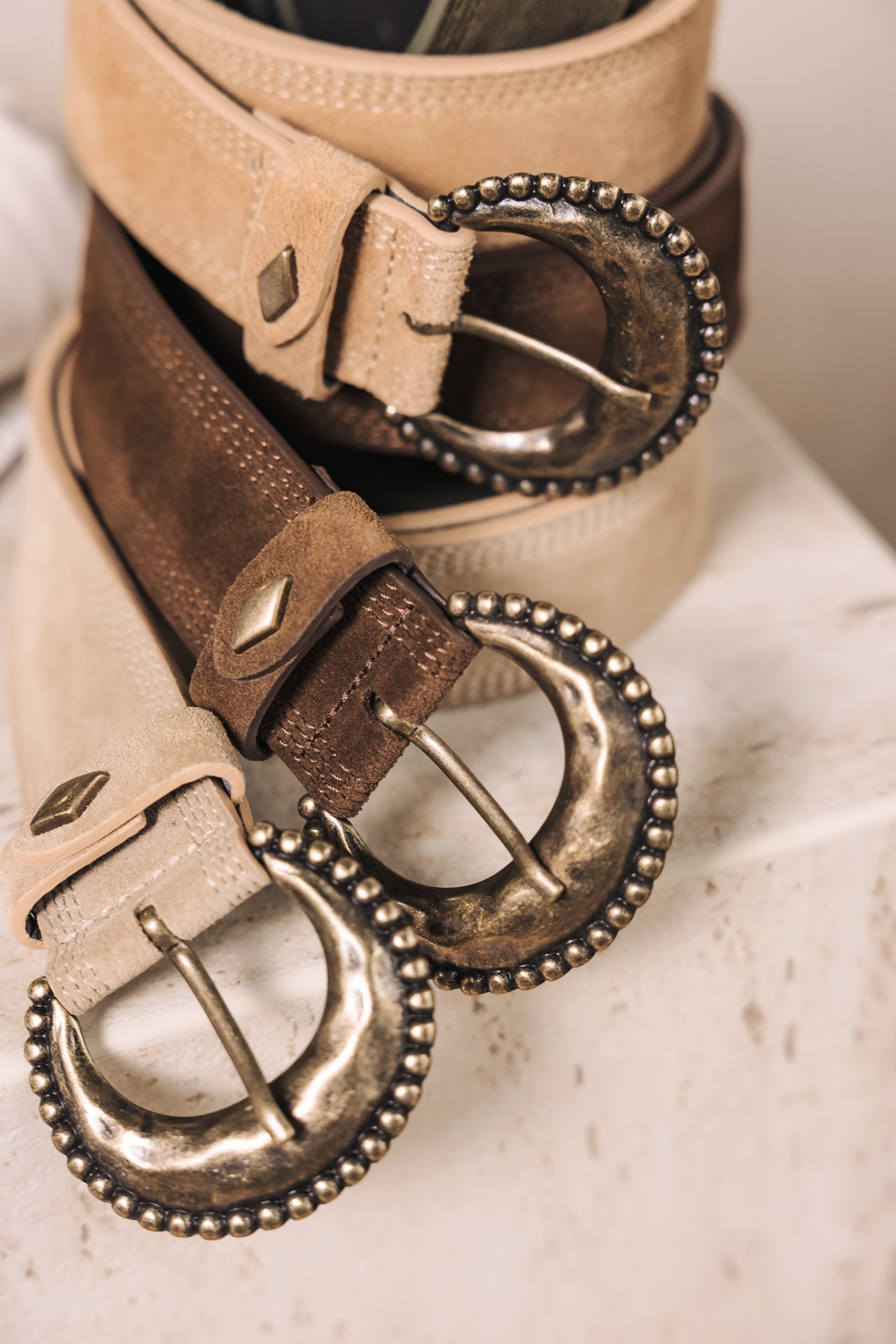 

Leather belt Woman Kalea camel | Freeman T. Porter