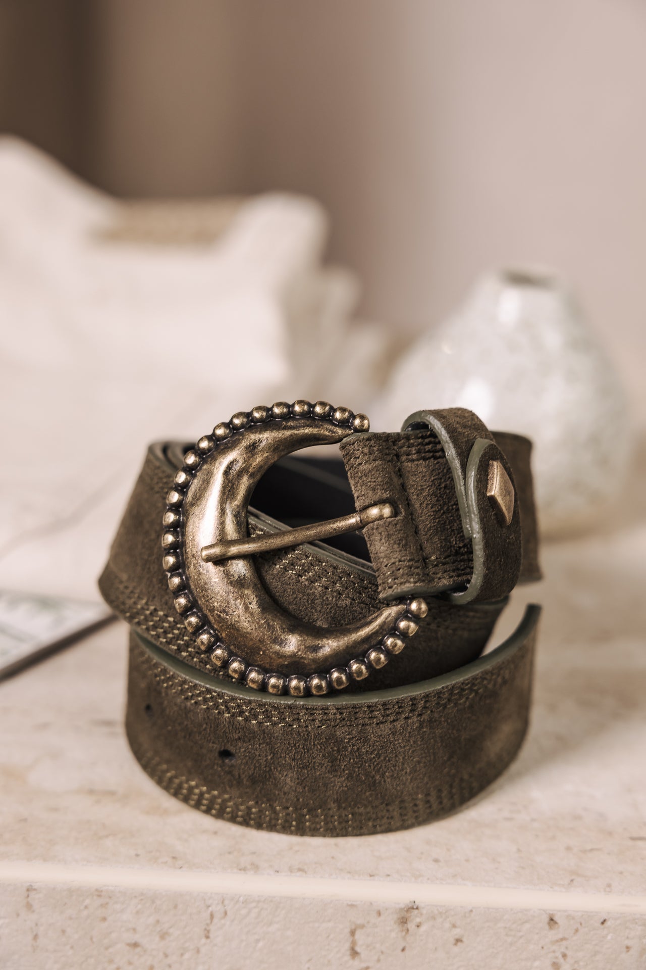 

Ceinture en cuir Femme Kalea khaki | Freeman T. Porter