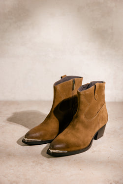 

Bottines Femme Sixtin Suede tobacco brown | Freeman T. Porter