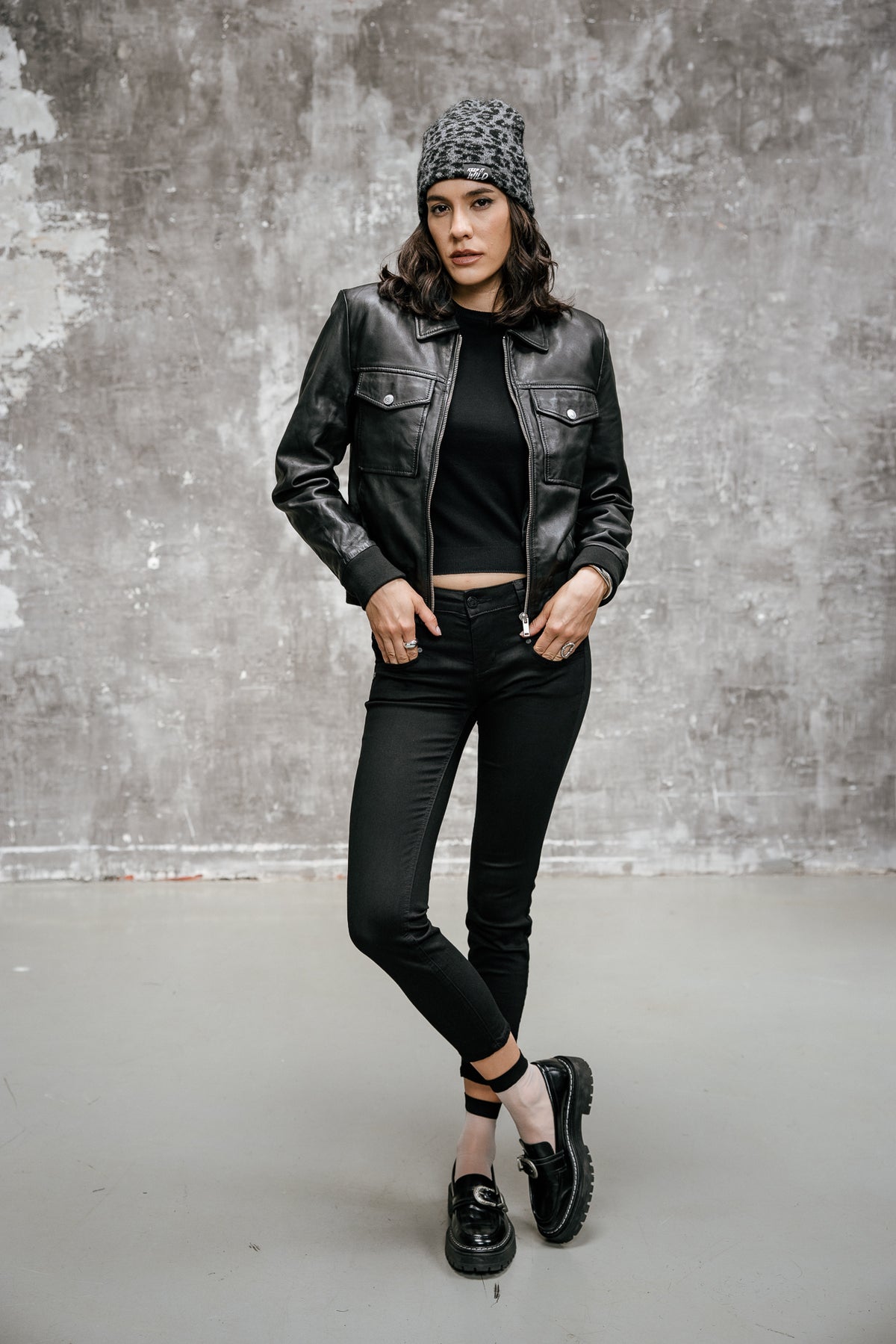 
              

Leopardenmuster-Mütze Damen Wallice Roar grey black | Freeman T. Porter
            