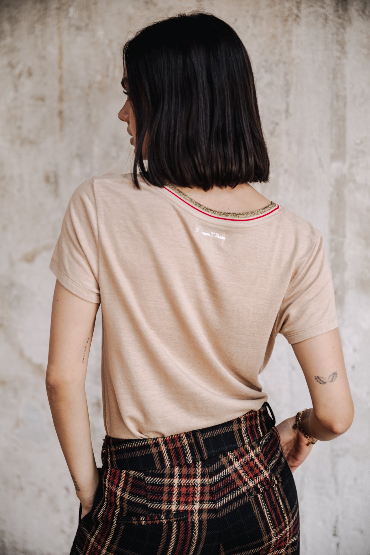 

T-shirt col V Femme Tonia Linen irish cream | Freeman T. Porter