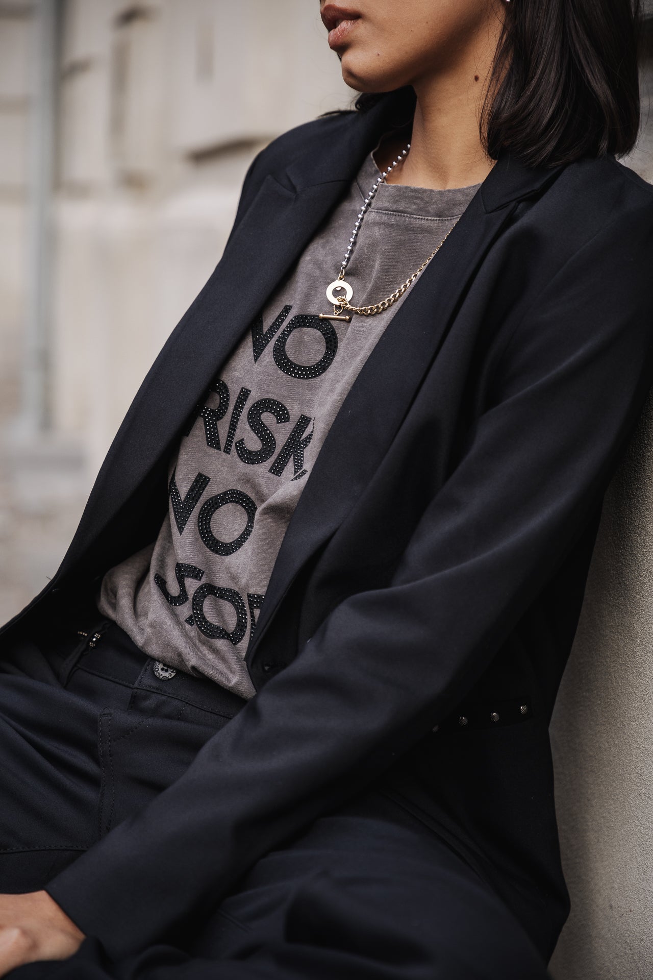 

T-Shirt manches courtes Frau Suria Message thunderstorm | Freeman T. Porter