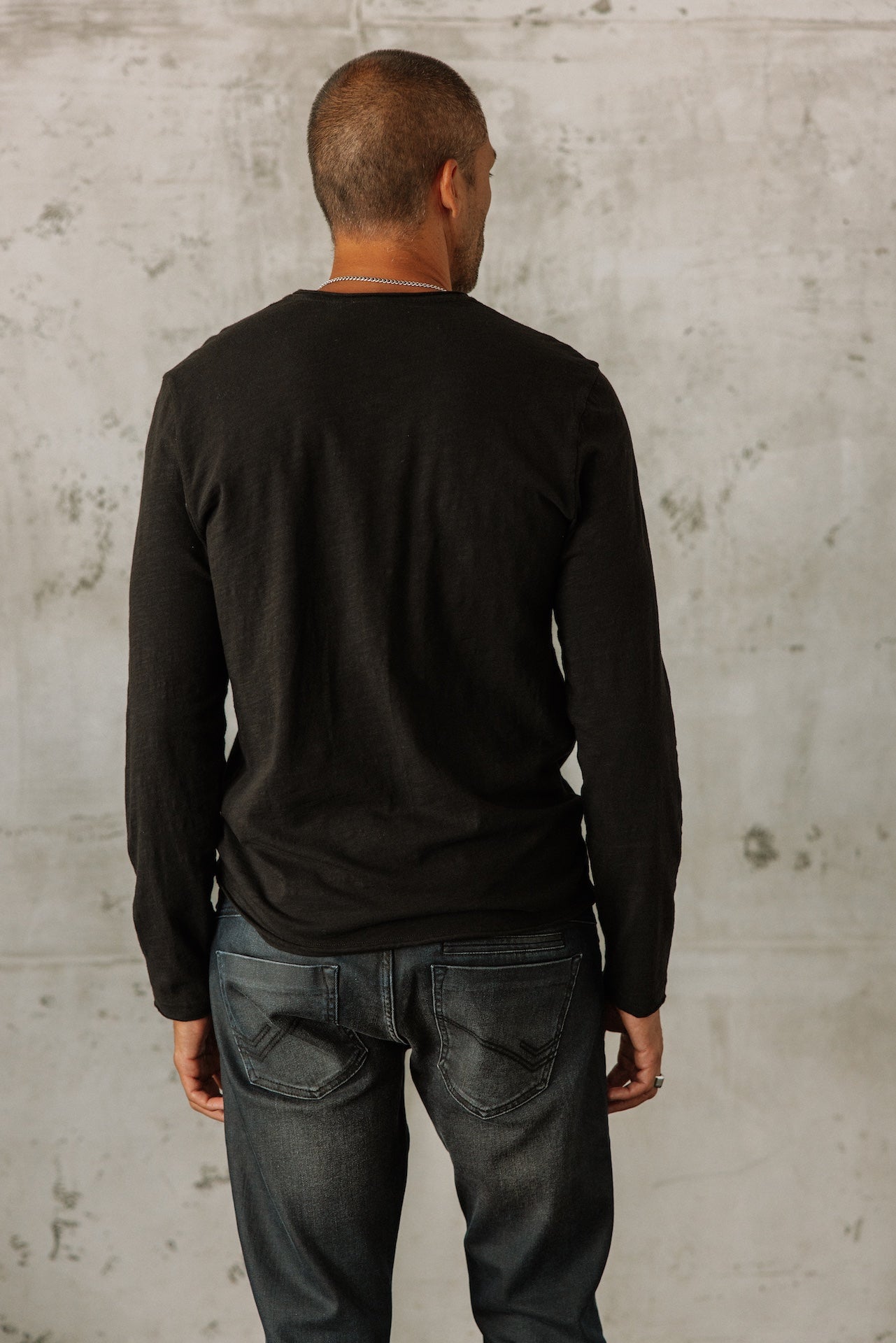 

T-shirt en jersey flammé Homme Leandro ML Kansas black | Freeman T. Porter