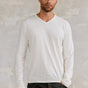 

T-Shirt aus Flammgarn-Jersey Herren Leandro ML Kansas off white | Freeman T. Porter