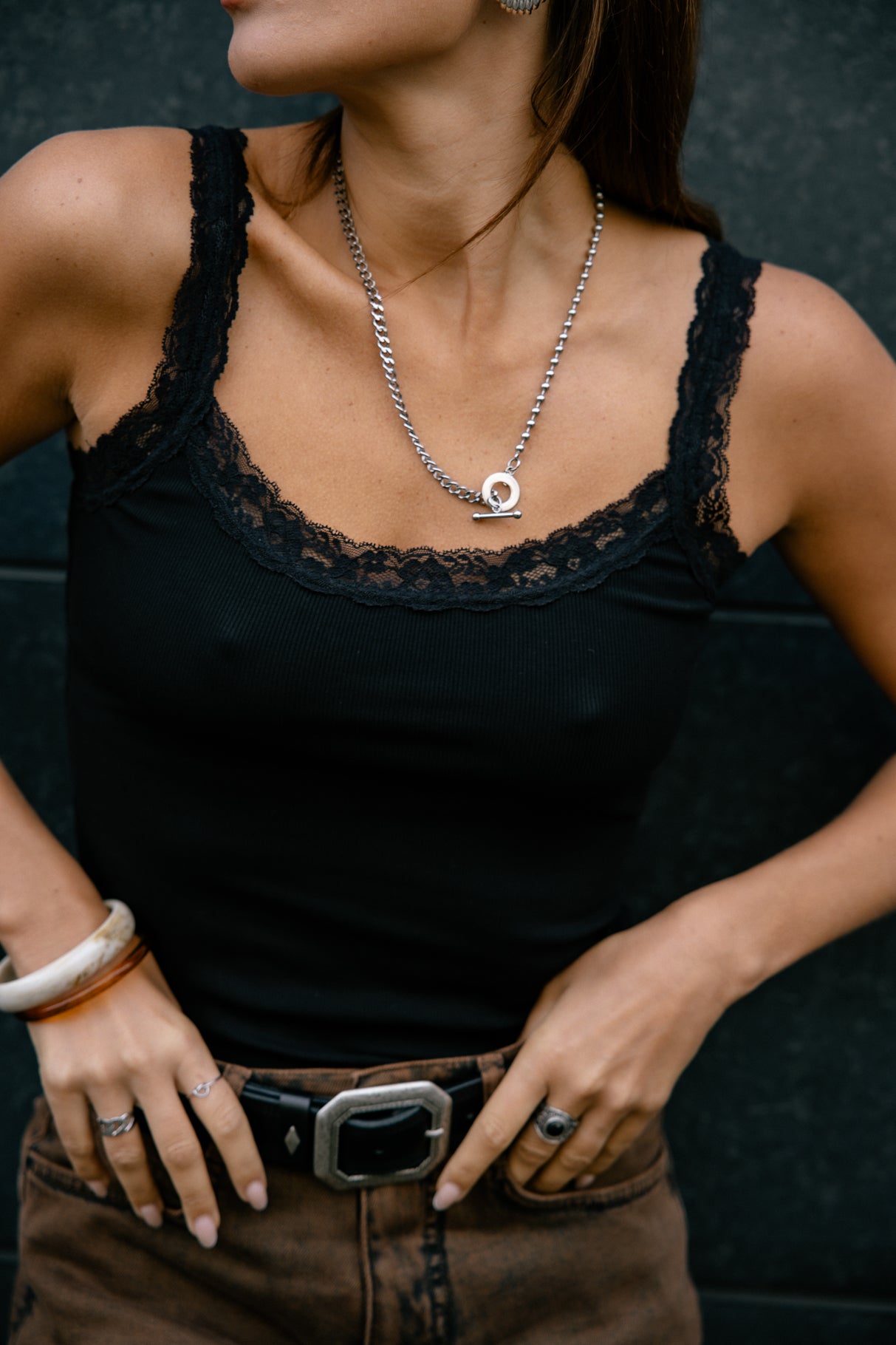 
              

Débardeur dentelle Femme Dansy Lace black | Freeman T. Porter
            