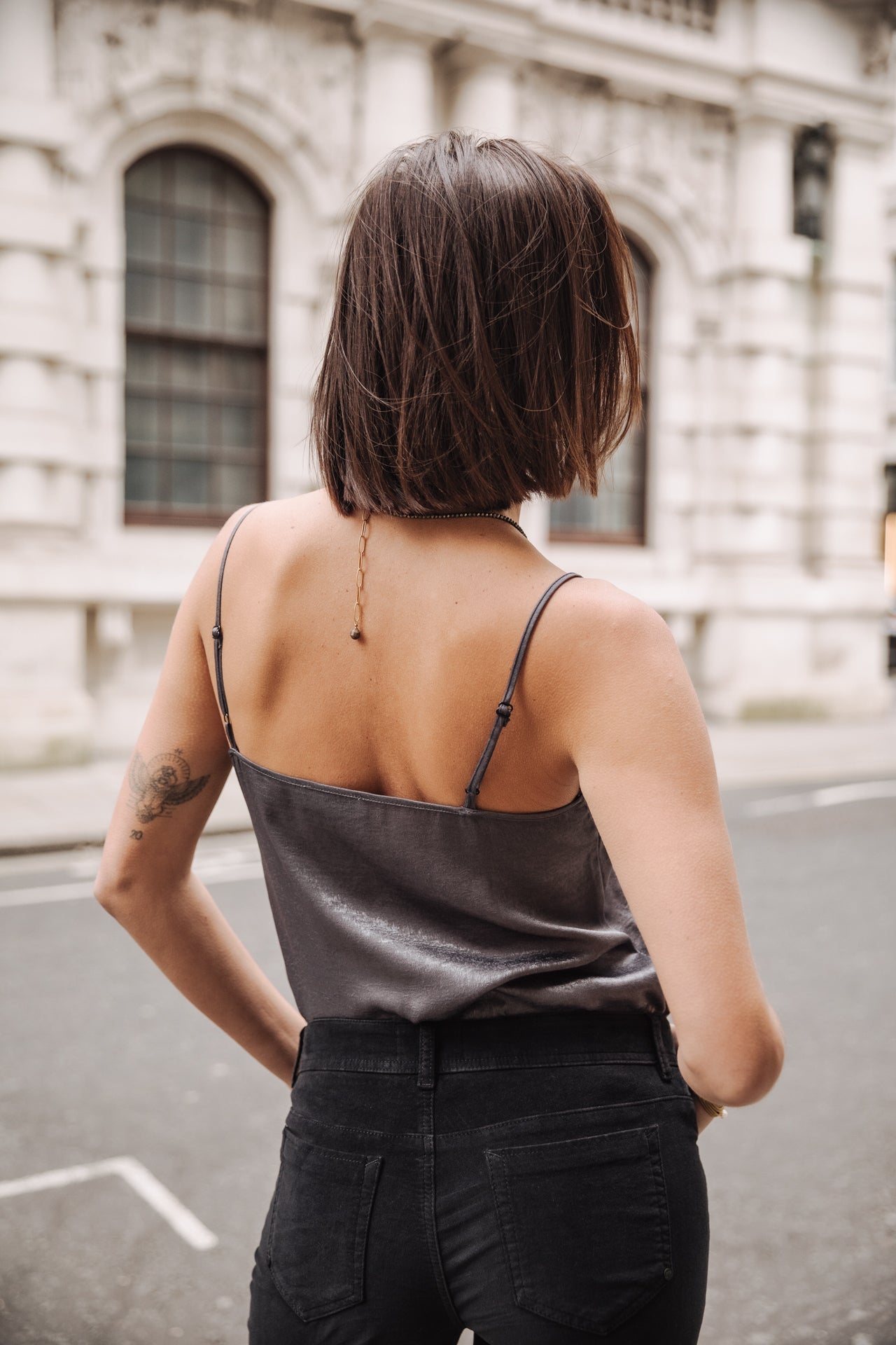 

Trägertop Damen Selia Bicolor gun metal | Freeman T. Porter