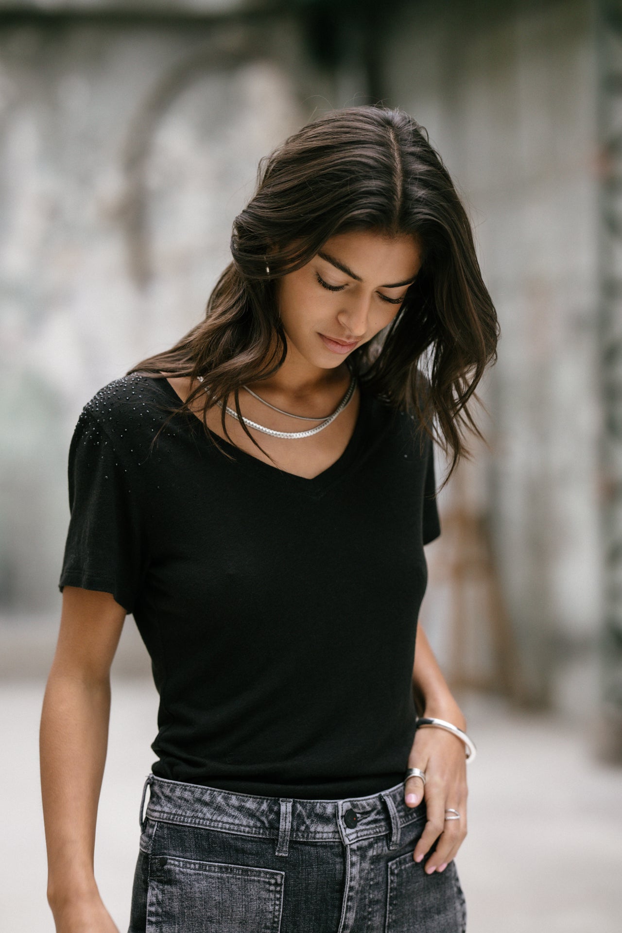   
            

T-Shirt coupe droite Woman Tressia Gemstone black | Freeman T. Porter
          
