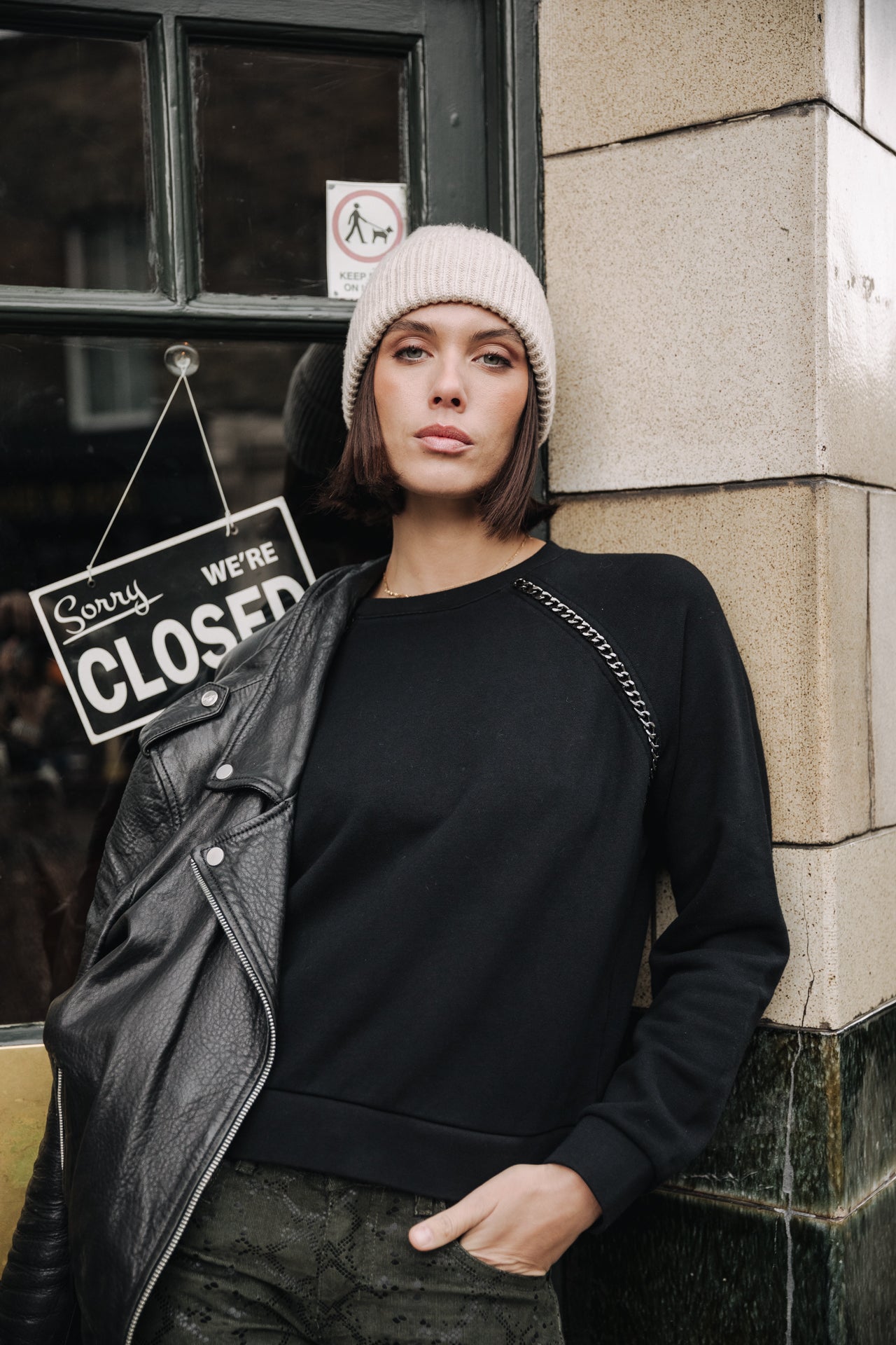 

Sweat col rond Woman Sorina Chain black | Freeman T. Porter