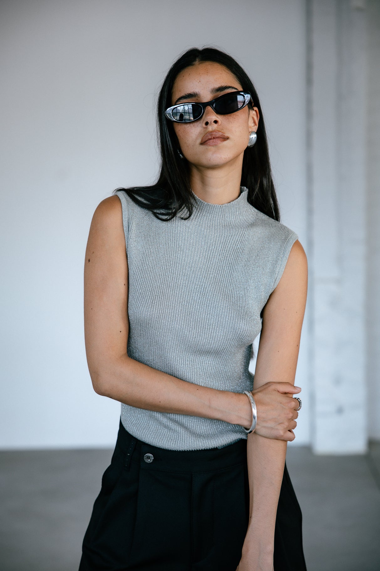   
            

Pull ajusté scintillant Femme Toria Lurex silver | Freeman T. Porter
          