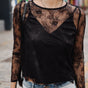 

Top manches longues Femme Tomine Lace black | Freeman T. Porter