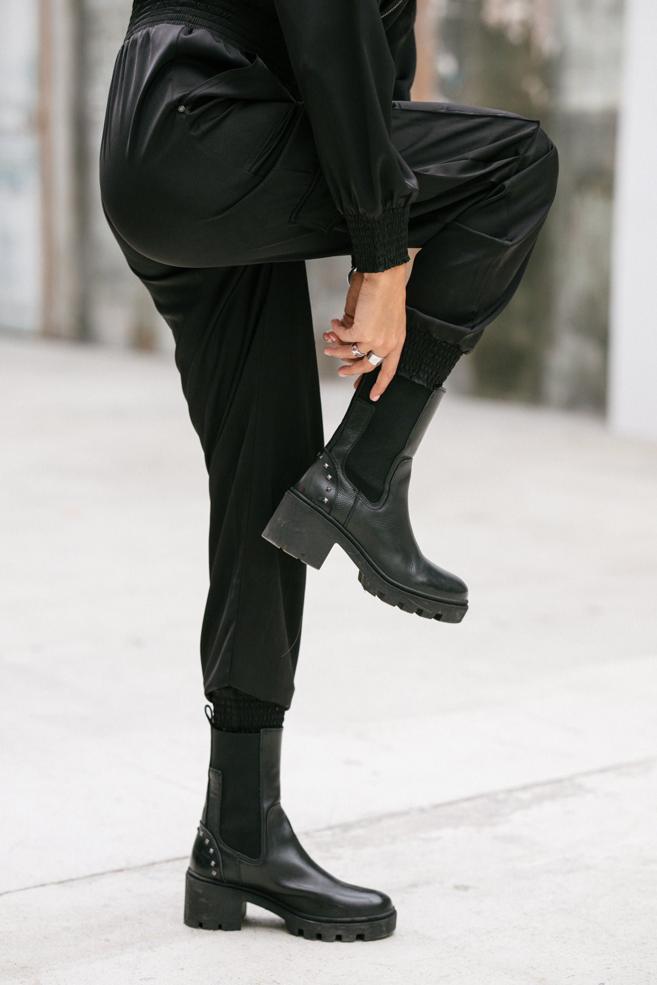 

Satin workwear combination Woman Cartie Plain black | Freeman T. Porter